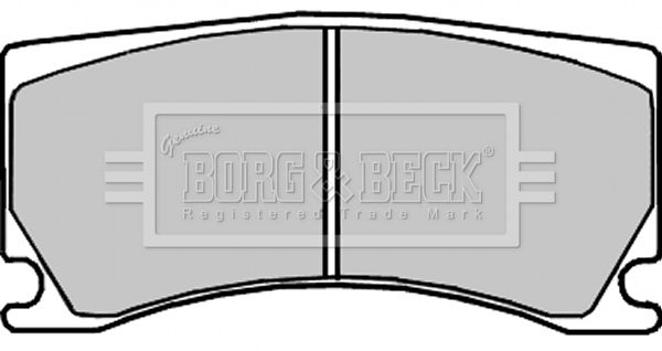 BORG & BECK Piduriklotsi komplekt,ketaspidur BBP2327